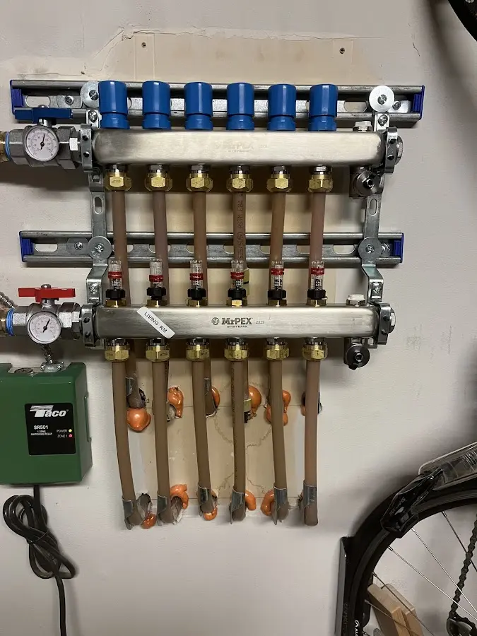 Plumber performing Gas Line Installation at a residential property in Parkway